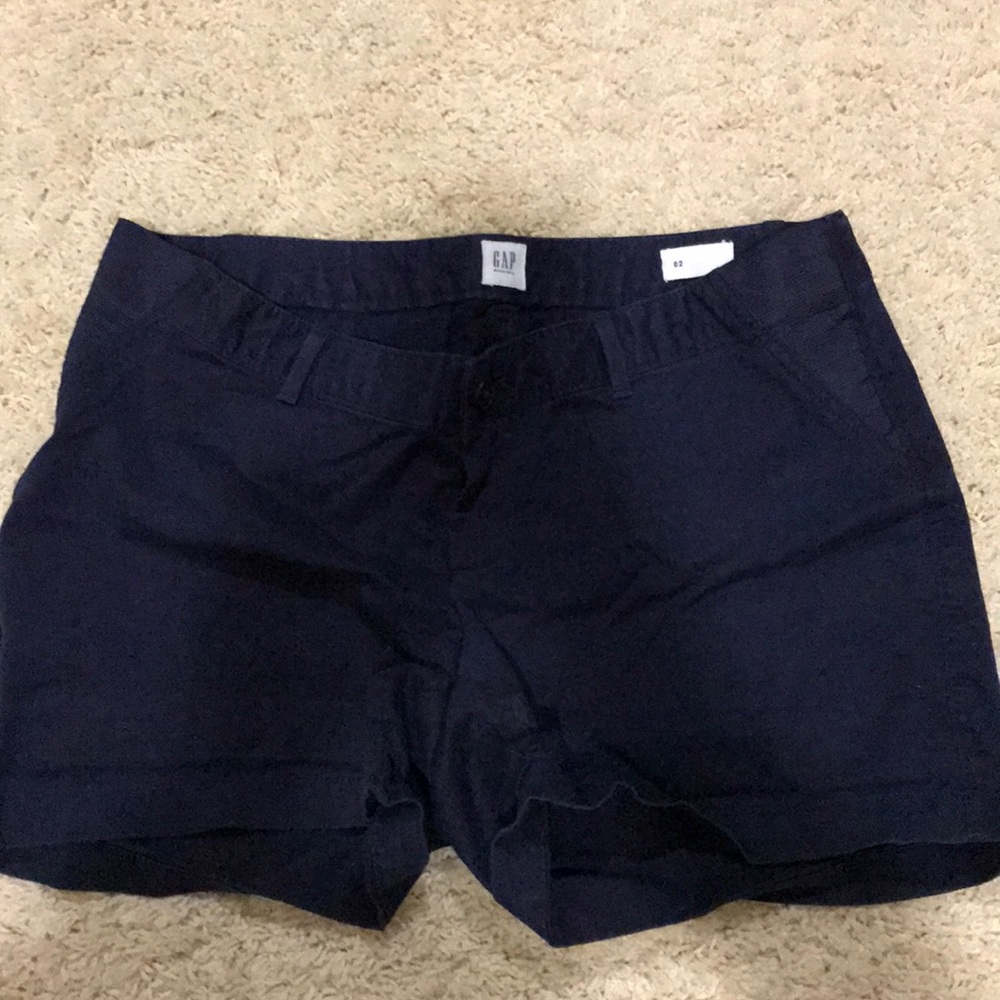 GAP navy blue maternity shorts size 2